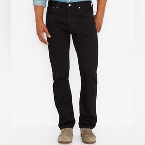 Levi’s Black Distressed 31x30 Straight Denim Jeans